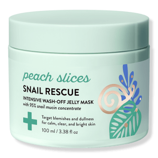 Peach Slices Snail Rescue Intensive Wash-Off Jelly Mask