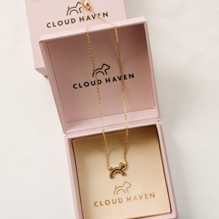 Cloud Haven Dainty Logo Pendant Necklace