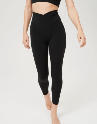 Aerie Real Me High Waisted Crossover Legging