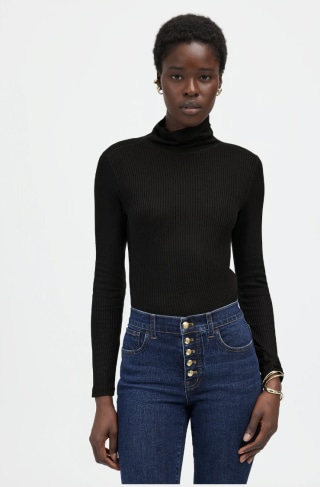 Madewell Ribbed Long-Sleeve Turtleneck
