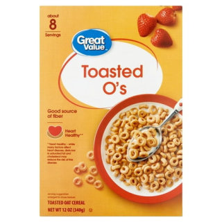 Great Value Toasted O's Breakfast Cereal