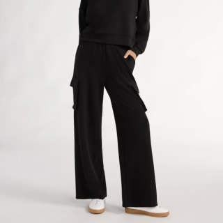 Ultimate Scuba Knit Wide Leg Cargo Pants