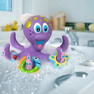 Floating Octopus Toy with 3 Hoopla Rings