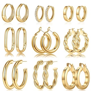 Gold Hoop Earrings