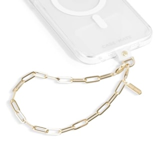 Phone Charm with Gold Metal Chain