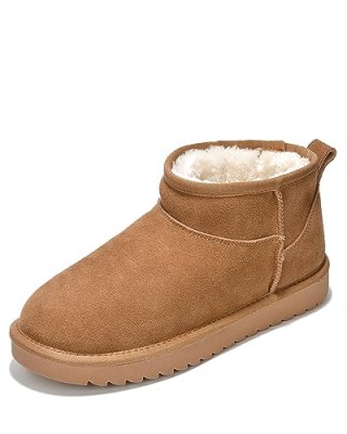 Genuine Suede Ankle Boots