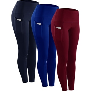 High Waist Leggings with Side Pocket (3-Pack)