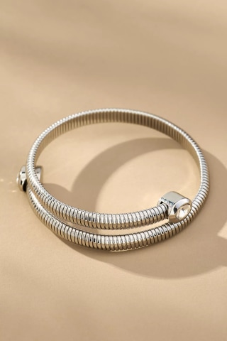 Crystal Coil Wrap Bracelet