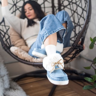 Micro Mukluk Denim Shoe