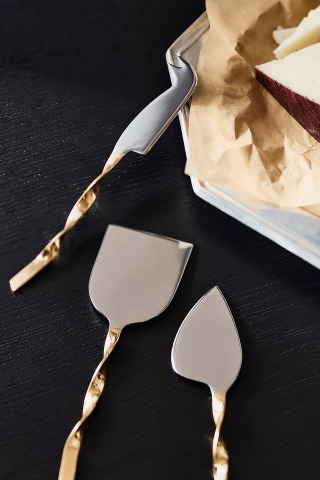 Paulina Metal Cheese Knives (Set of 3)