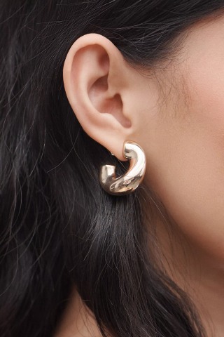 Small Mod Hoop Earrings