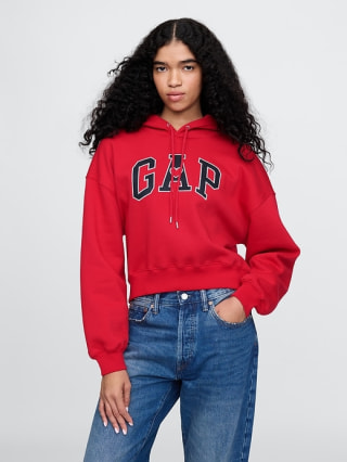 VintageSoft Cropped Hoodie