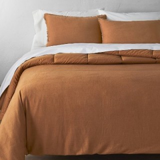 Heavyweight Linen Blend Comforter & Sham Set