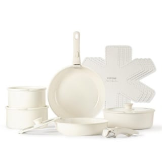 Ceramic Cookware Set with Detachable Handle (15 Piece)