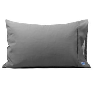 Monochrome Gray Microfiber Towel Pillowcase