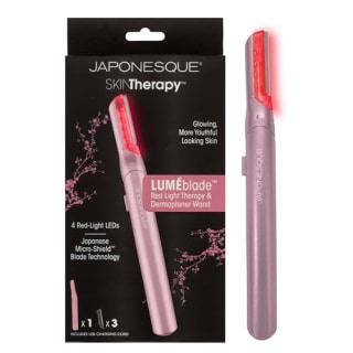 SKINTherapy LumeBlade Facial Dermaplane Razor with Red Light Therapy 