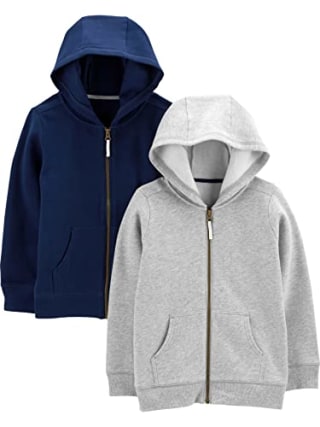 Baby Boys' Fleece Full Zip Hoodies (Pack of 2)