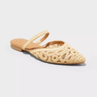 Women's Vienna Raffia Woven Mule Flats