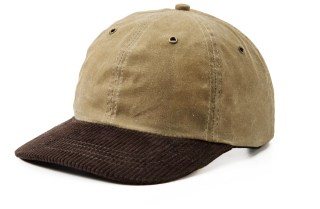 a photo of a brown baseball cap