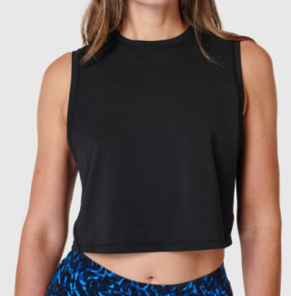 Breathe Easy Crop Muscle Tank