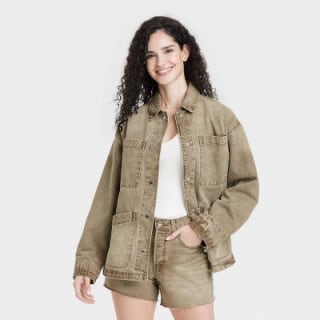 Women's Denim Chore Coat