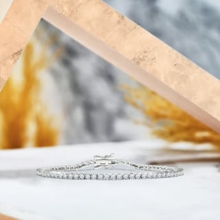 5.5 Carat Round Cut Tennis Bracelet
