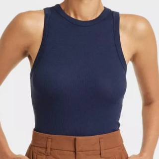 A New Day Slim Fit Ribbed High Neck Tank Top