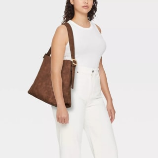 Slouchy Bucket Shoulder Bucket Bag