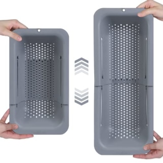 Over the Sink Colander Strainer Basket