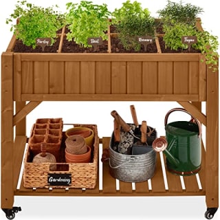 Best Choice Products Elevated 8 Pocket Herb Garden Bed