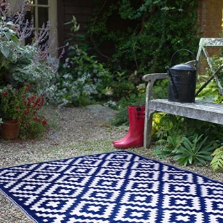 Waterproof Reversible Recycled Plastic Outdoor Rug