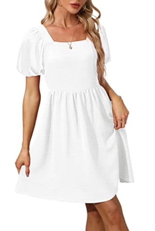Ofeefan Puff Sleeve Dress