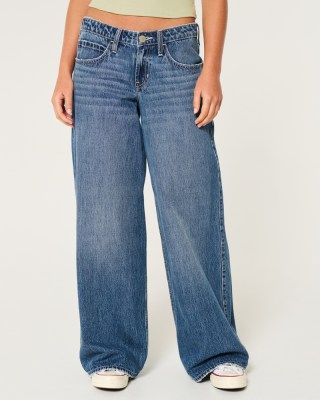 Hollister Low-Rise Super Baggy Jeans
