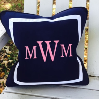Custom Monogram Pillow