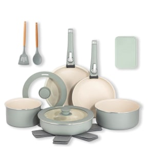 18-Piece Detachable Handle Ceramic Nonstick Cookware Set