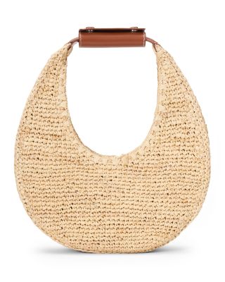 Moon Raffia Tote Bag