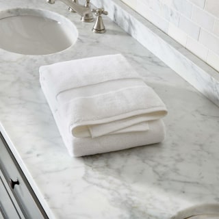 Crate & Barrel Organic Turkish Cotton White Bath Towel