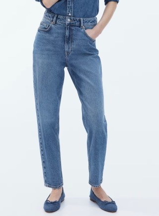 Slim Mom High Ankle Jeans