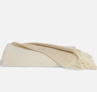 Brooklinen Two-Toned Lambswool Throw Blanket