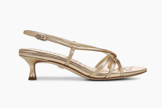 Cressa Metallic Leather Strappy Slingback