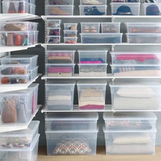The Container Store Clear Storage Boxes
