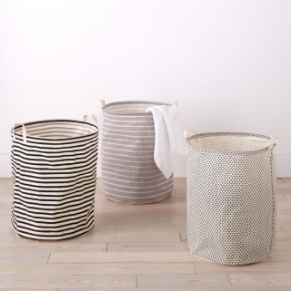 Round Collapsible Crunch Hamper