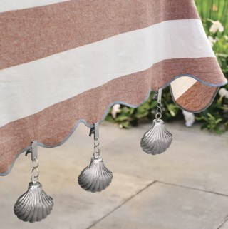 Metal Shell Tablecloth Weights