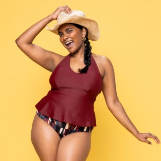 Matte Tankini Swim Top