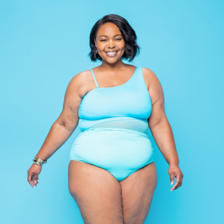 One Shoulder One-Piece Swimsuit
