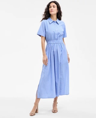 Cotton Midi Shirtdress