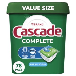 Complete Dishwasher Pods, 78 Count