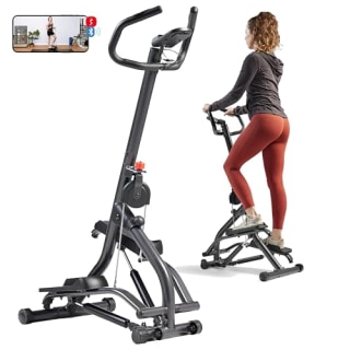 Stepper stairs with handlebars