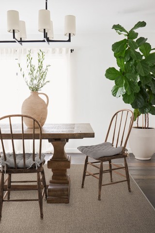 Burlap Solid Dove Grey Re-Jute Rug