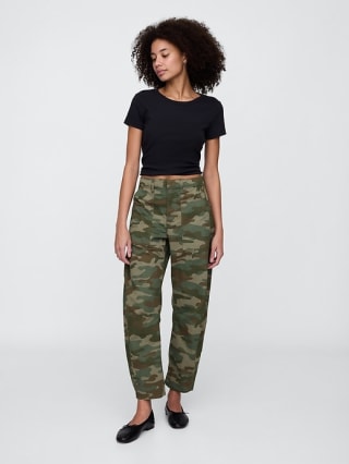 Gap Factory High Rise Barrel Cargo Pants